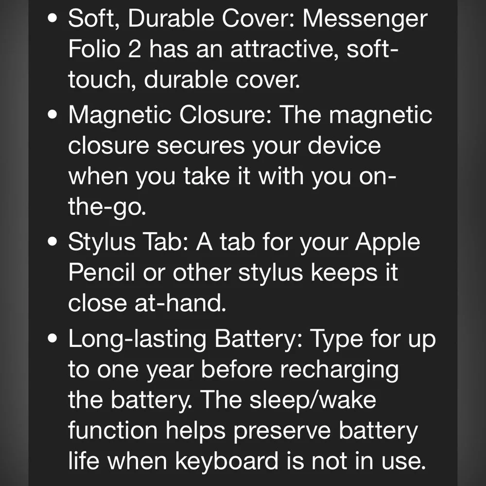 ZAGG Messenger Folio 2 Gray Keyboard Case for iPad Air & iPad Pro